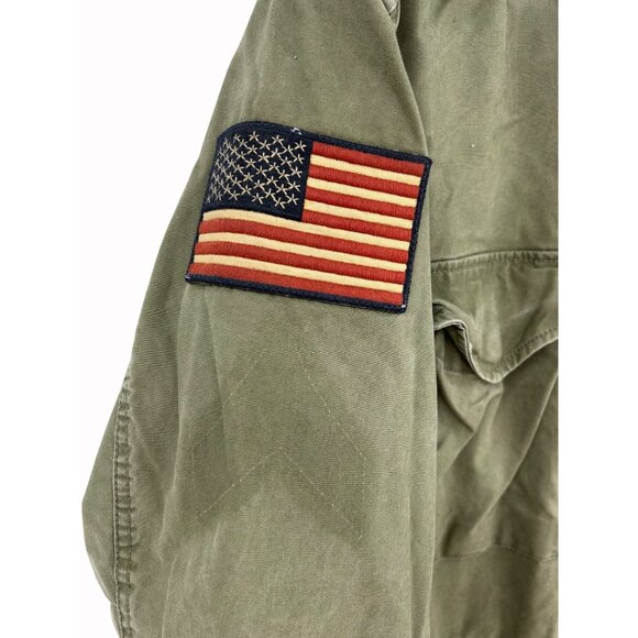 VTG Polo Ralph Lauren Mens XL Military Field Cargo Utility Jacket Gorp Core READ - Picture 3 of 16